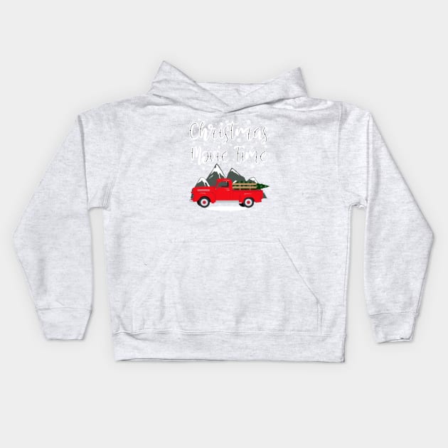 Christmas Movie Night Kids Hoodie by Blended Designs